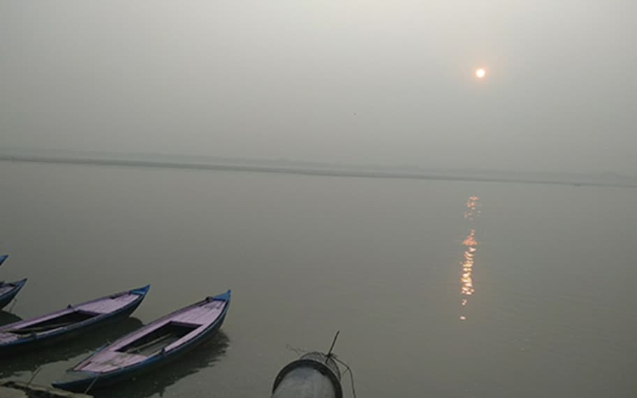 Varanasi Assi Ghat Landscape Image